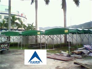 上海推拉活動(dòng)雨棚